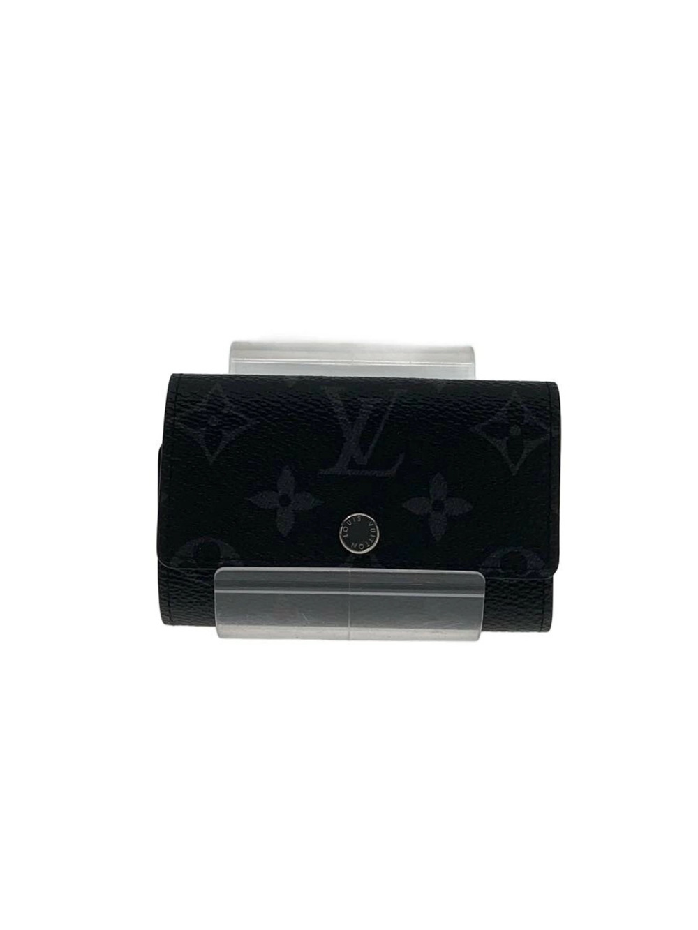 LOUIS VUITTON Multicles Monogram Eclipse Black Leather Black Patterned